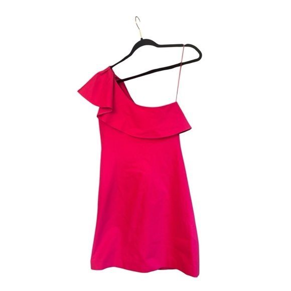NWT Tara Jarmon Pink One Shoulder Dress EU Size 36 (US Size 6) - Picture 7 of 10